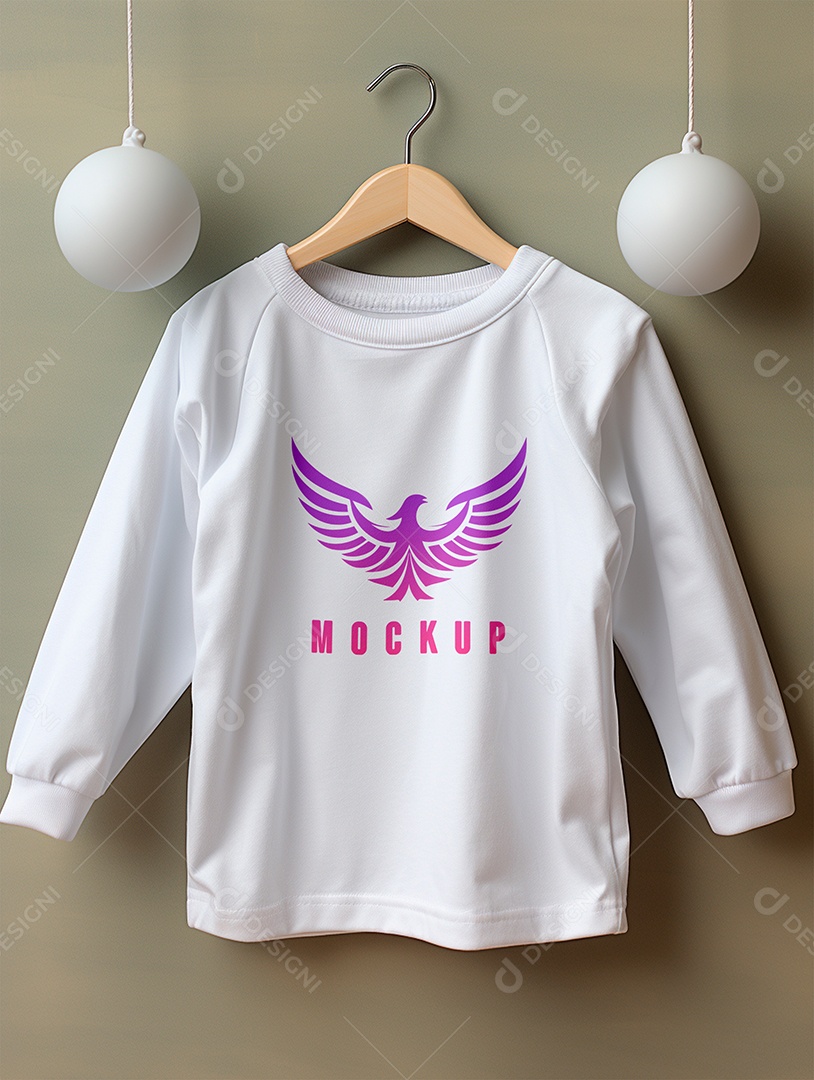 Mockup Moletom de Bebê PSD Editável