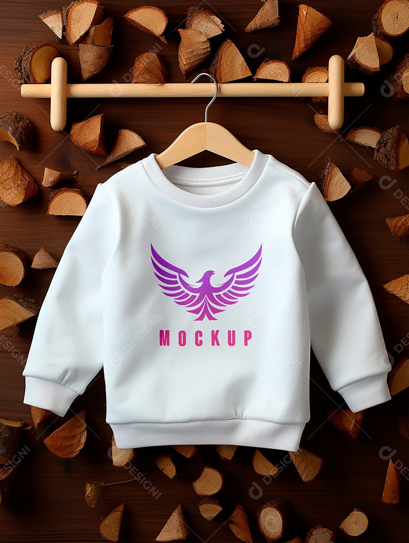Mockup Moletom de Bebê PSD Editável