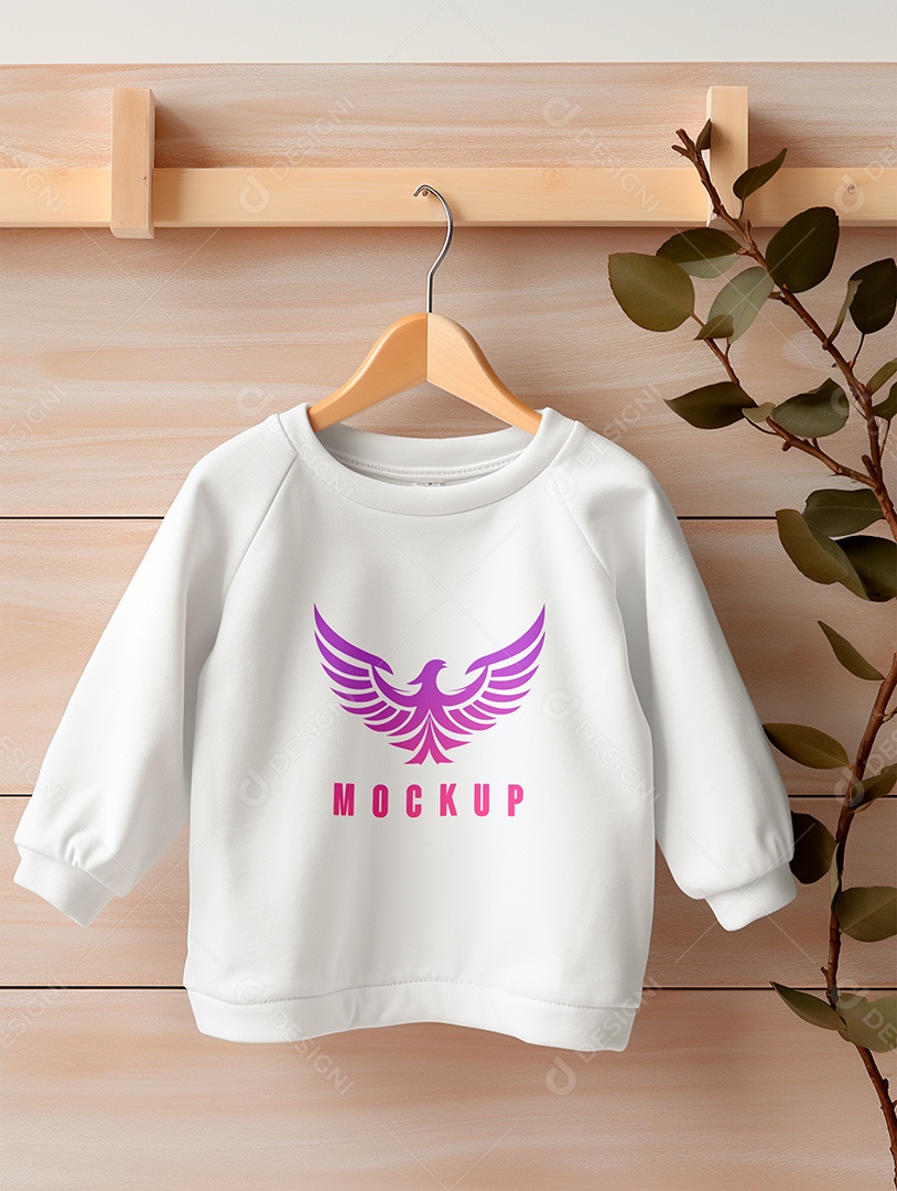 Mockup Moletom de Bebê PSD Editável