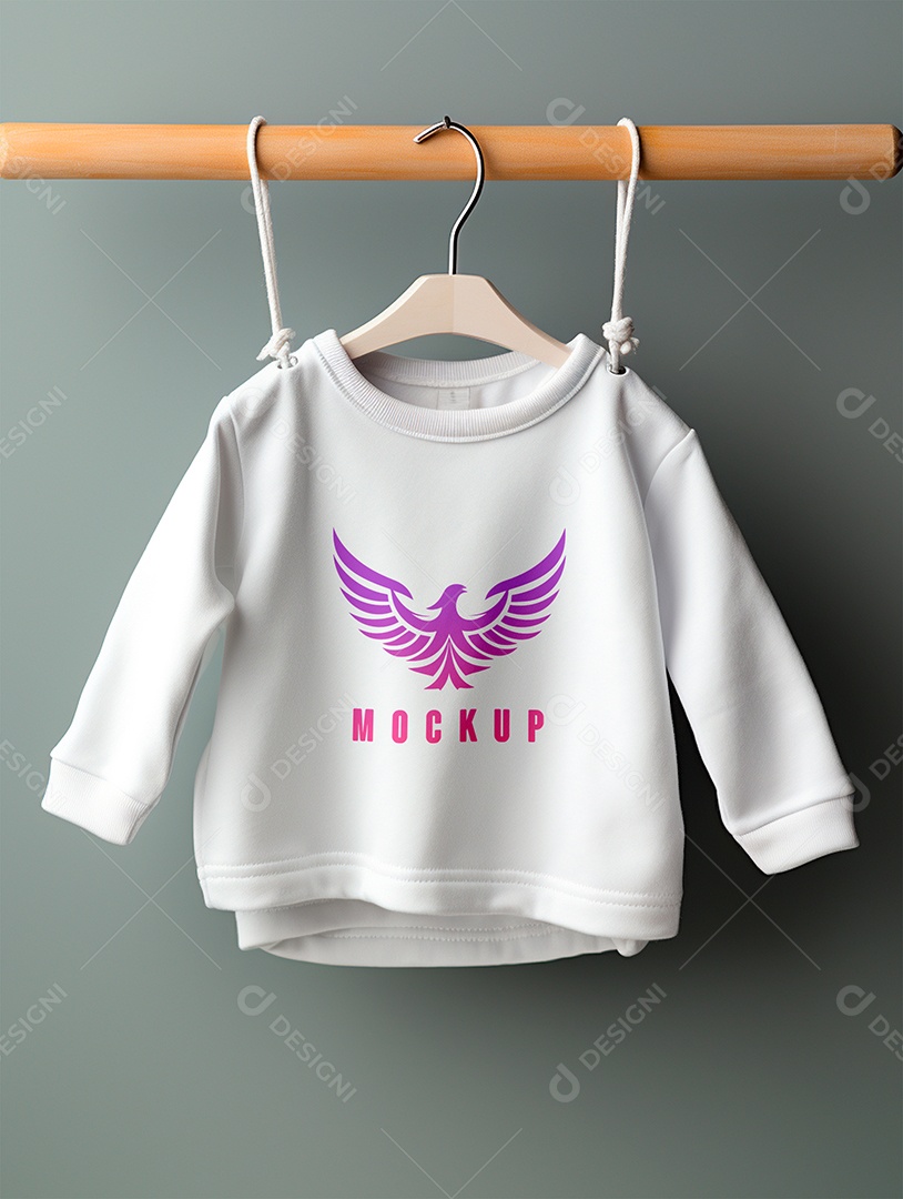 Mockup Moletom de Bebê PSD Editável