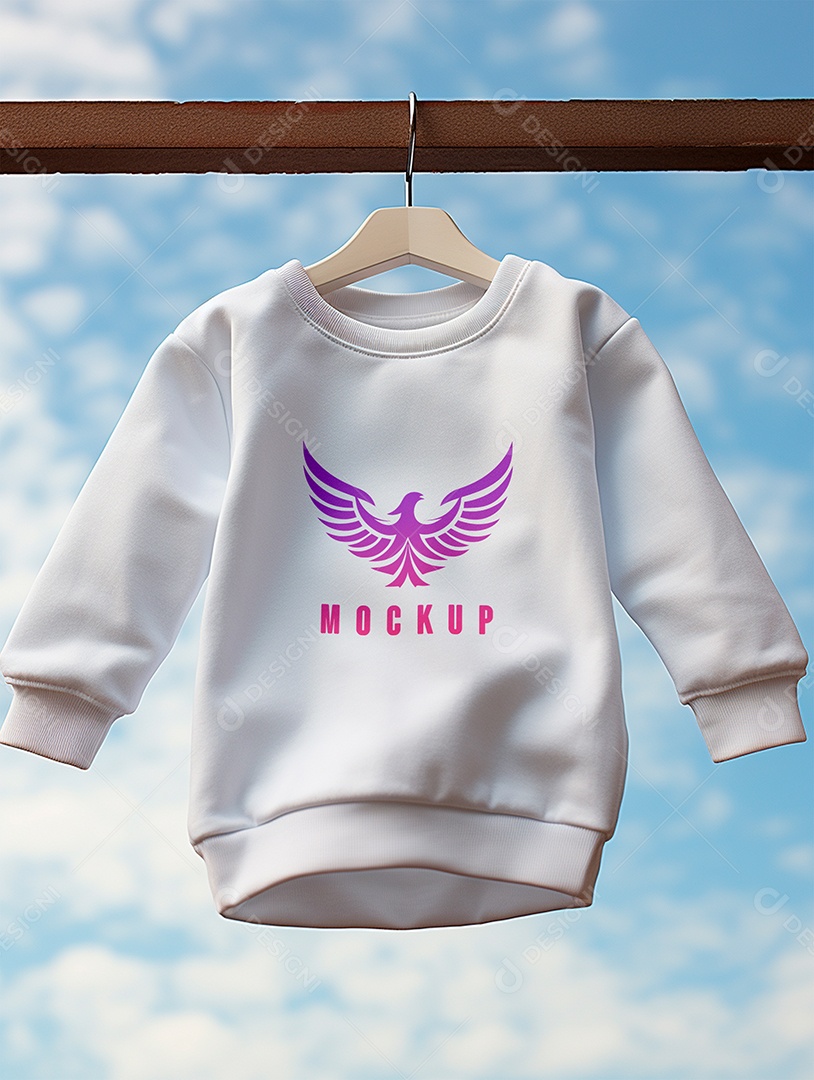 Mockup Moletom de Bebê PSD Editável