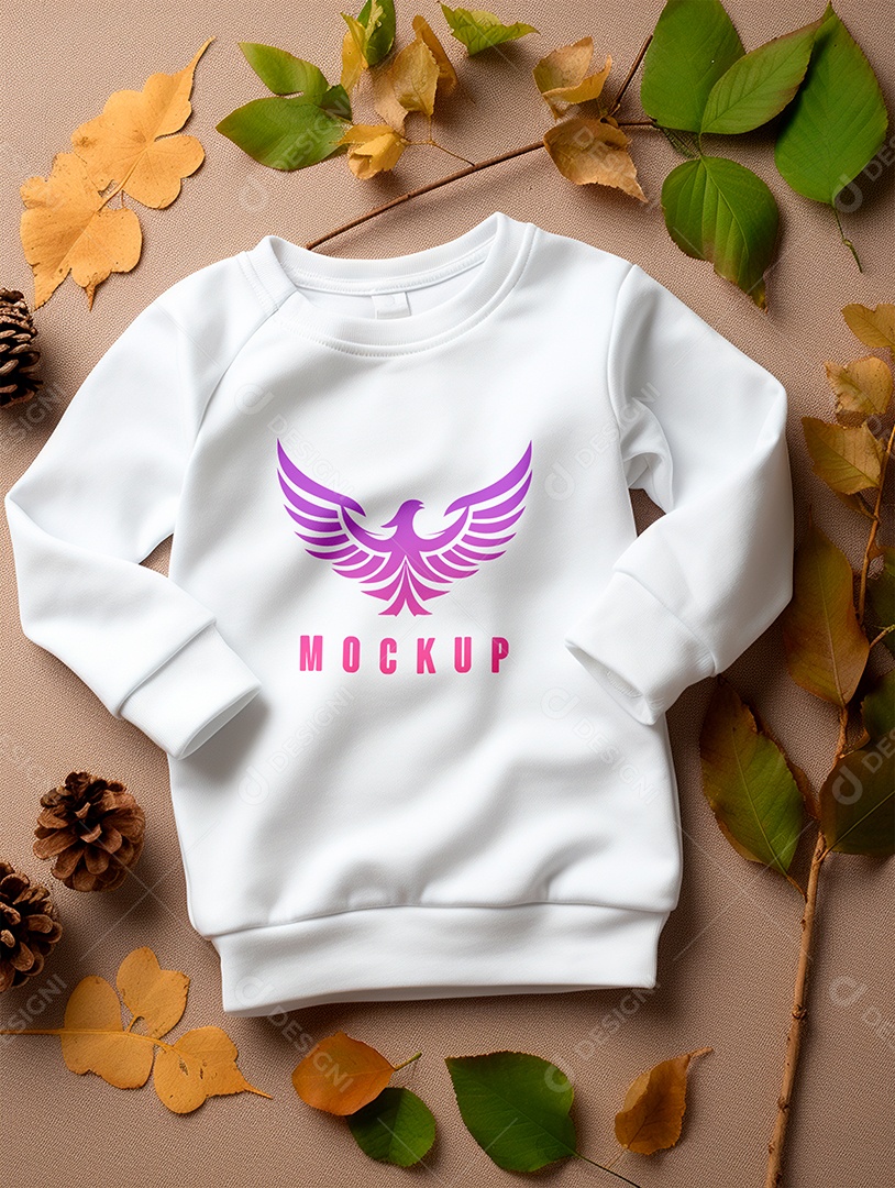 Mockup Moletom de Bebê PSD Editável