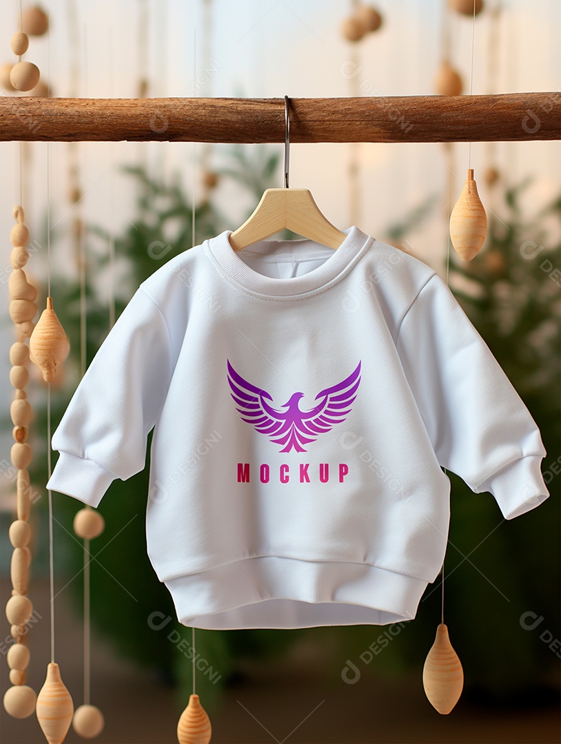 Mockup Moletom de Bebê PSD Editável