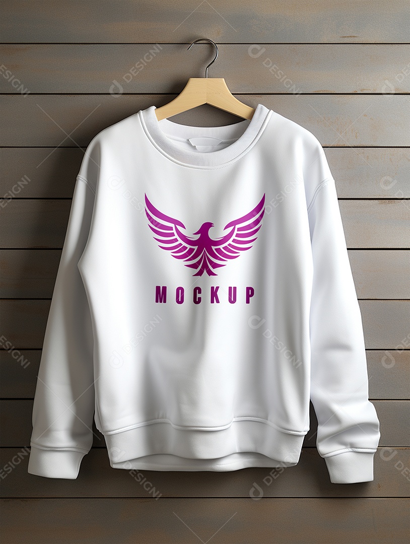 Mockup De Moletom No Cabide PSD Editável
