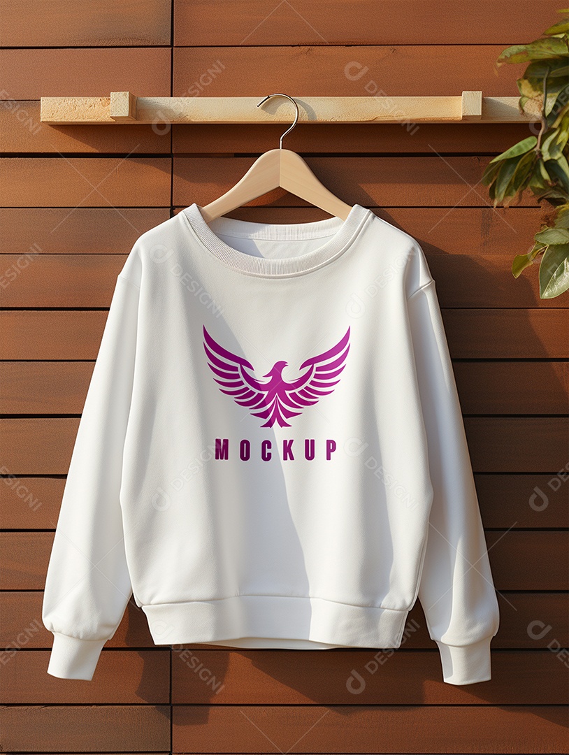 Mockup De Moletom No Cabide PSD Editável