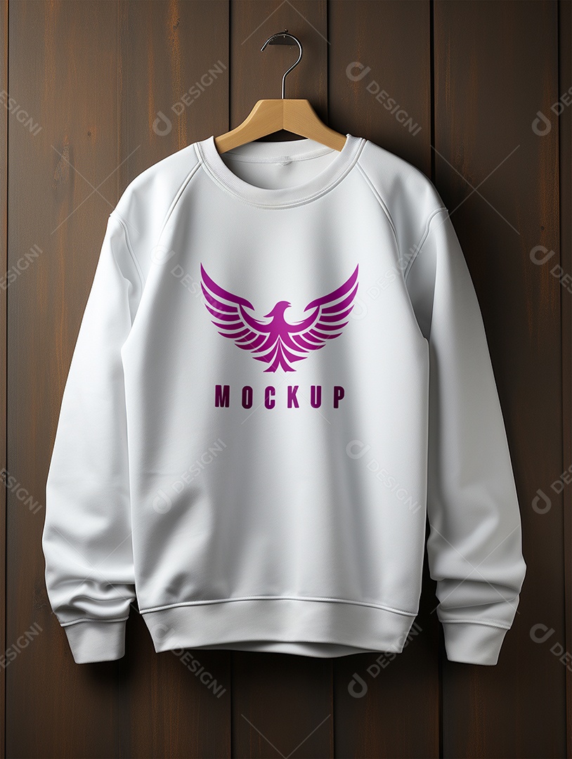 Mockup De Moletom No Cabide PSD Editável