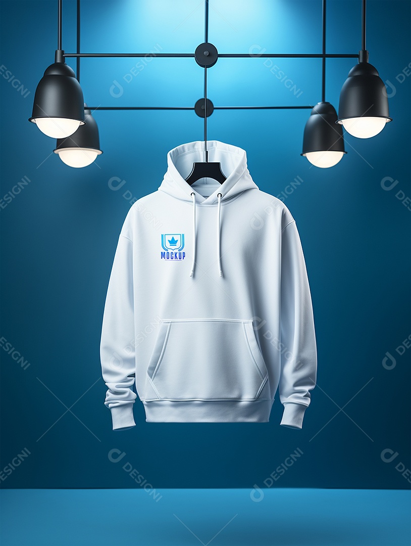 Mockup De Moletom No Cabide PSD Editável