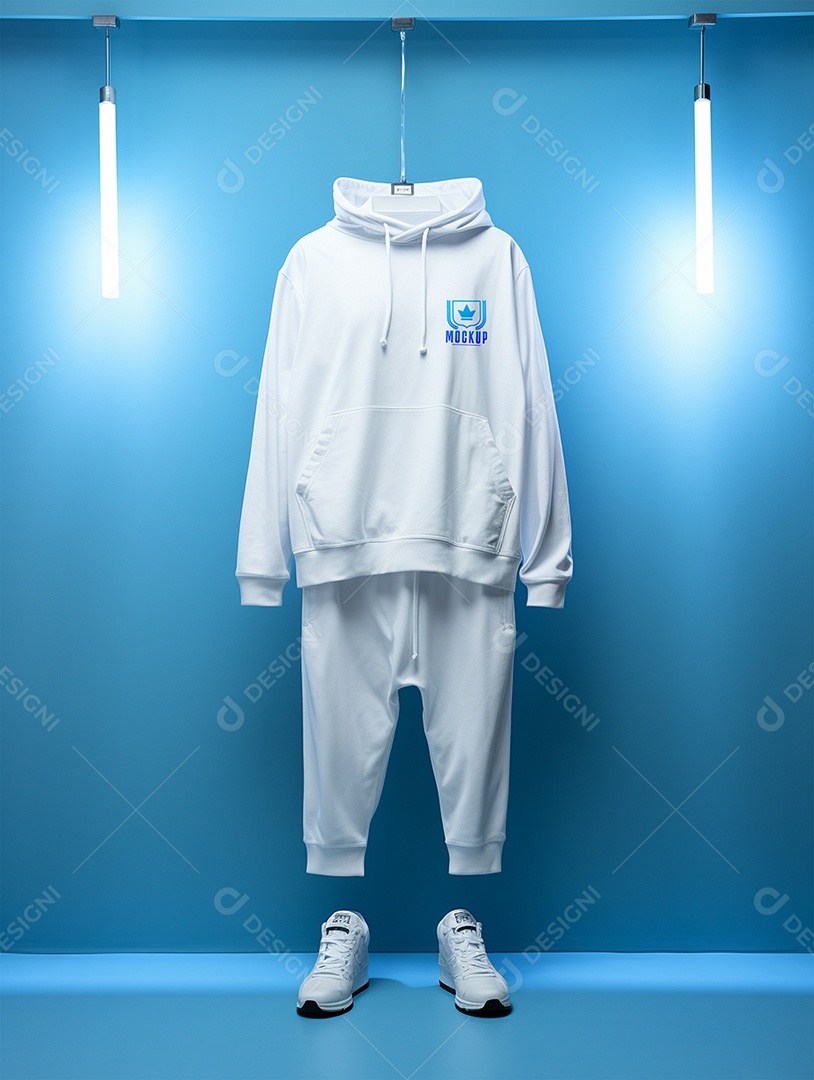 Mockup De Moletom No Cabide PSD Editável