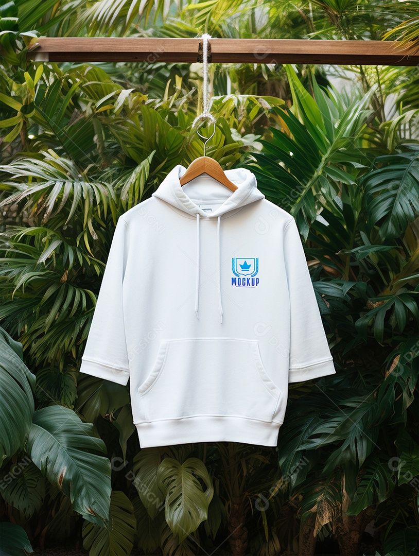 Mockup De Moletom No Cabide PSD Editável