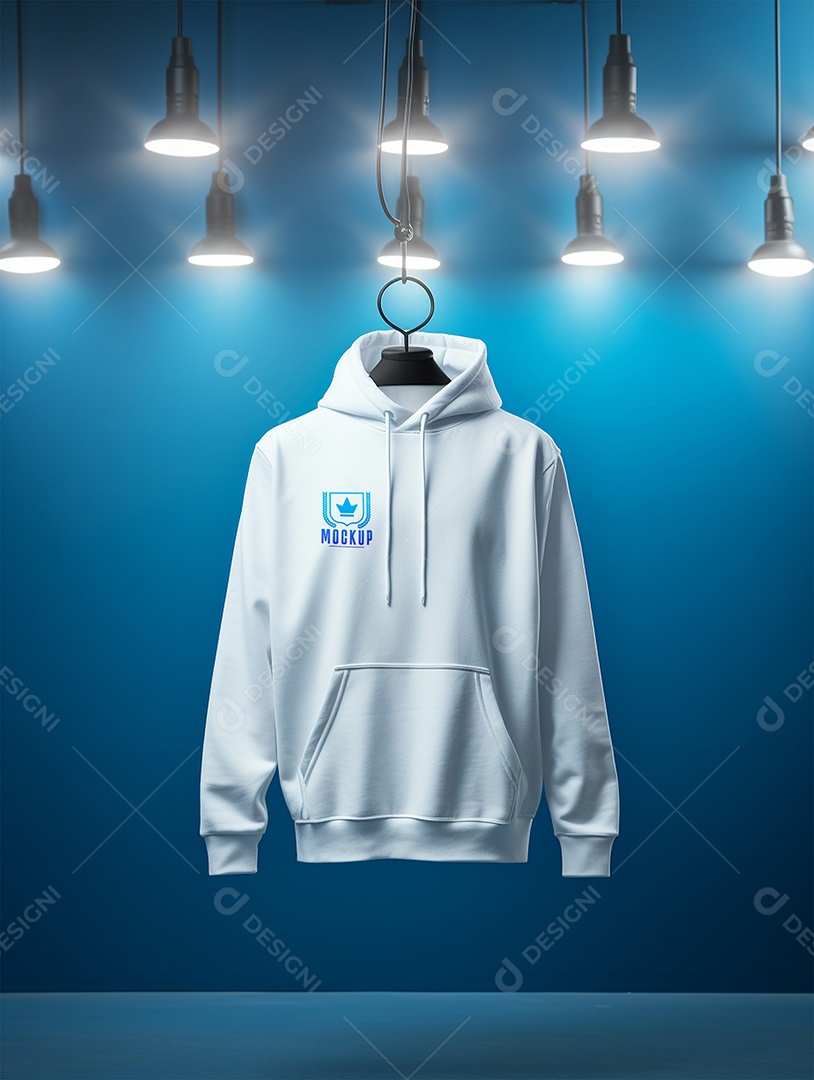 Mockup De Moletom No Cabide PSD Editável