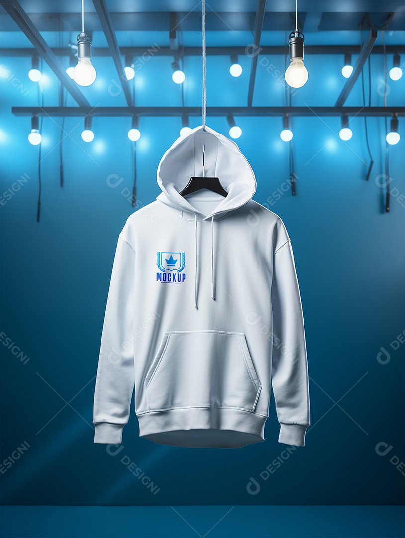 Mockup De Moletom No Cabide PSD Editável