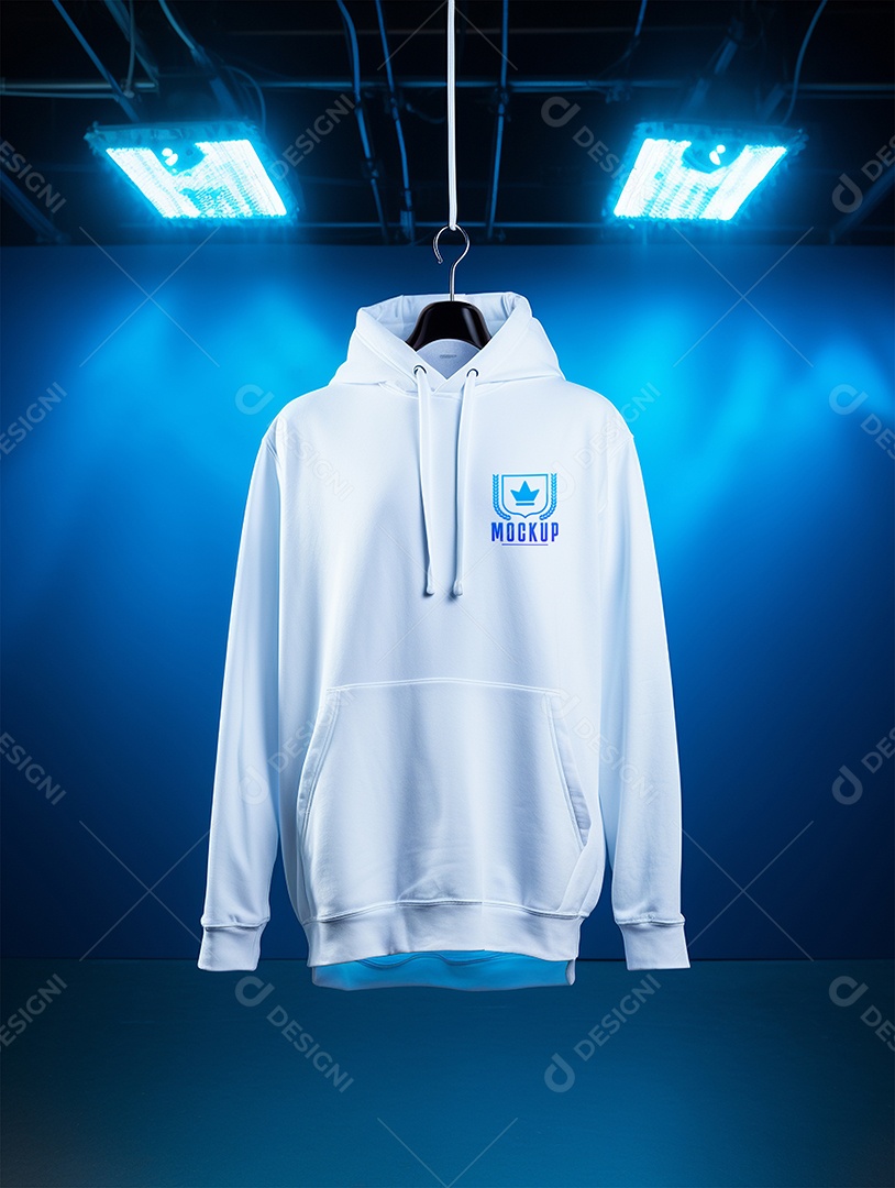 Mockup De Moletom No Cabide PSD Editável