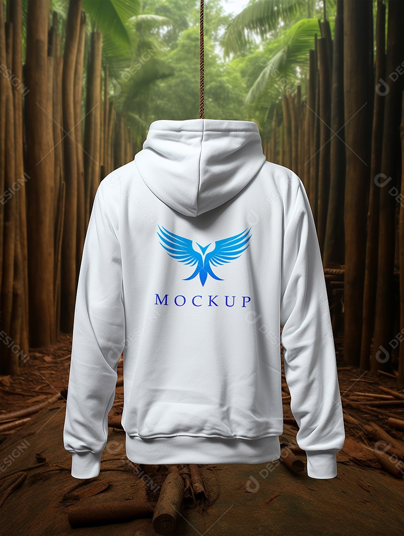 Mockup de Moletom no Cabide PSD Editável