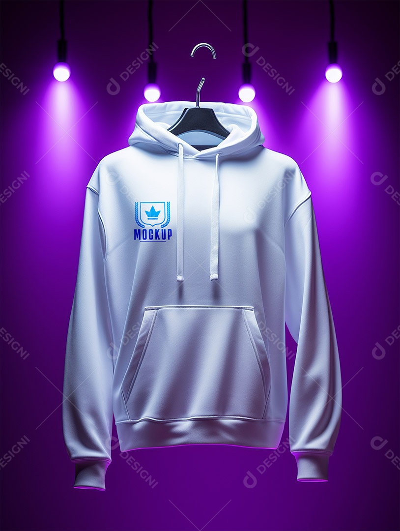 Mockup de Moletom no Cabide PSD Editável