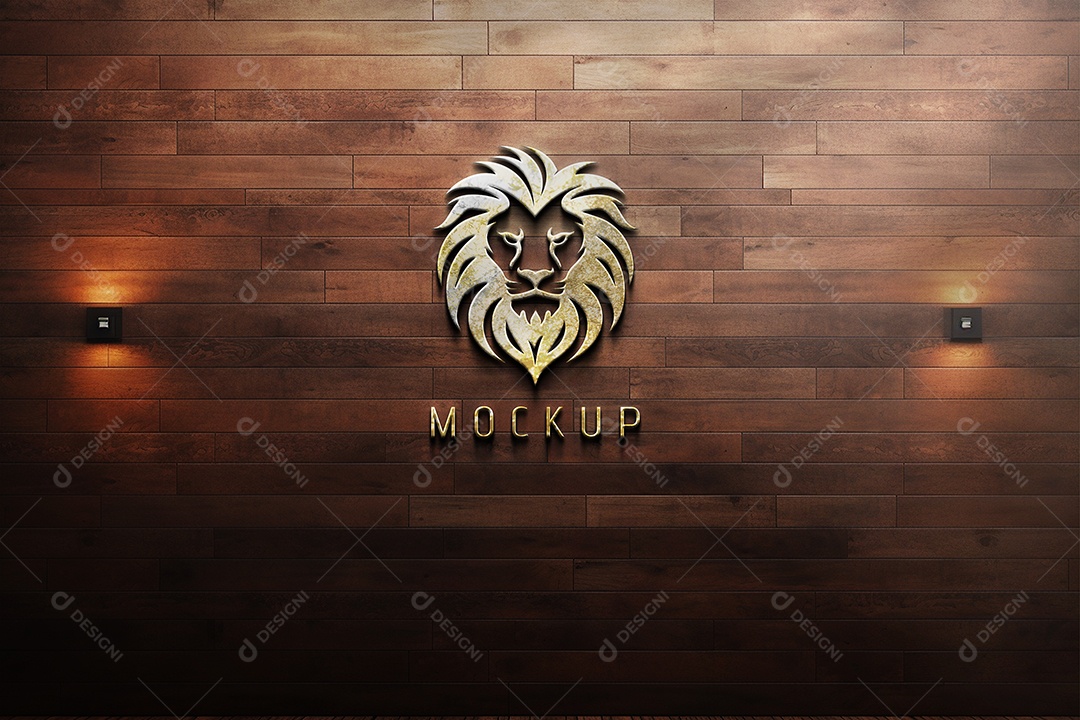 Modelo de Logo de Empresa Mockup PSD Editável