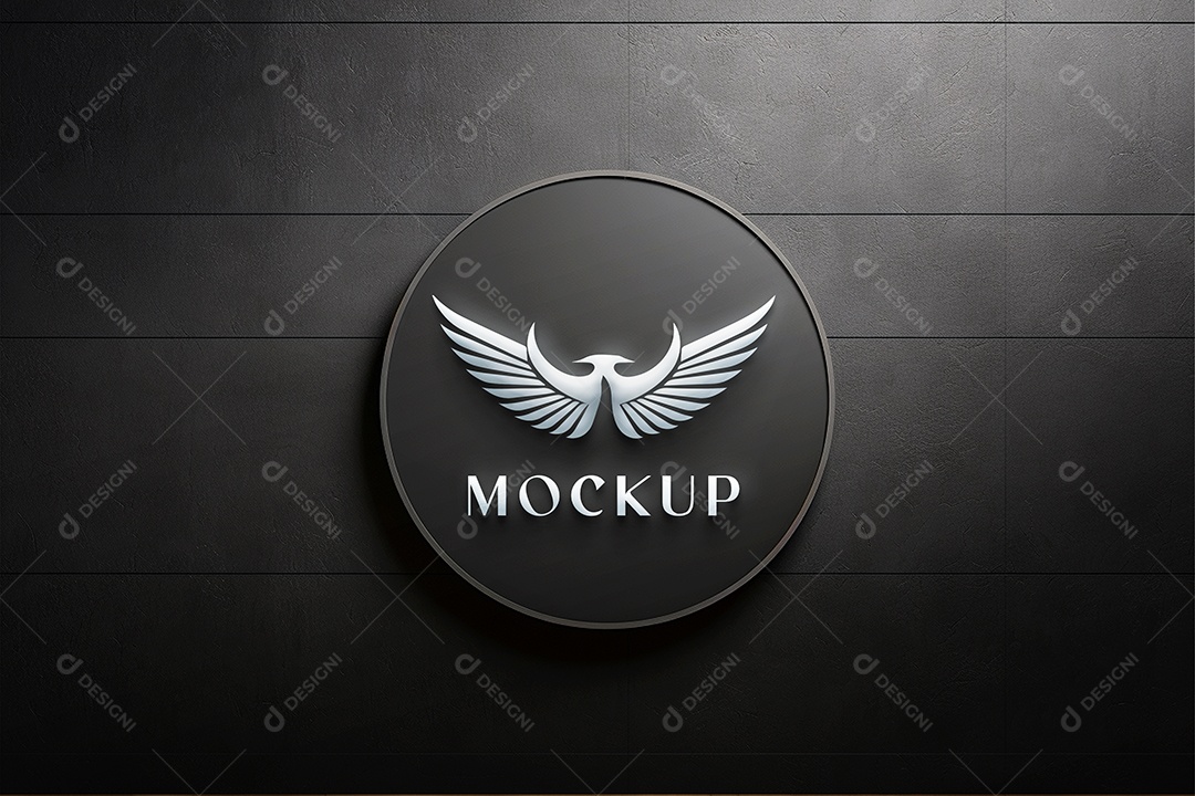 Logo de Empresa Mockup PSD Editável