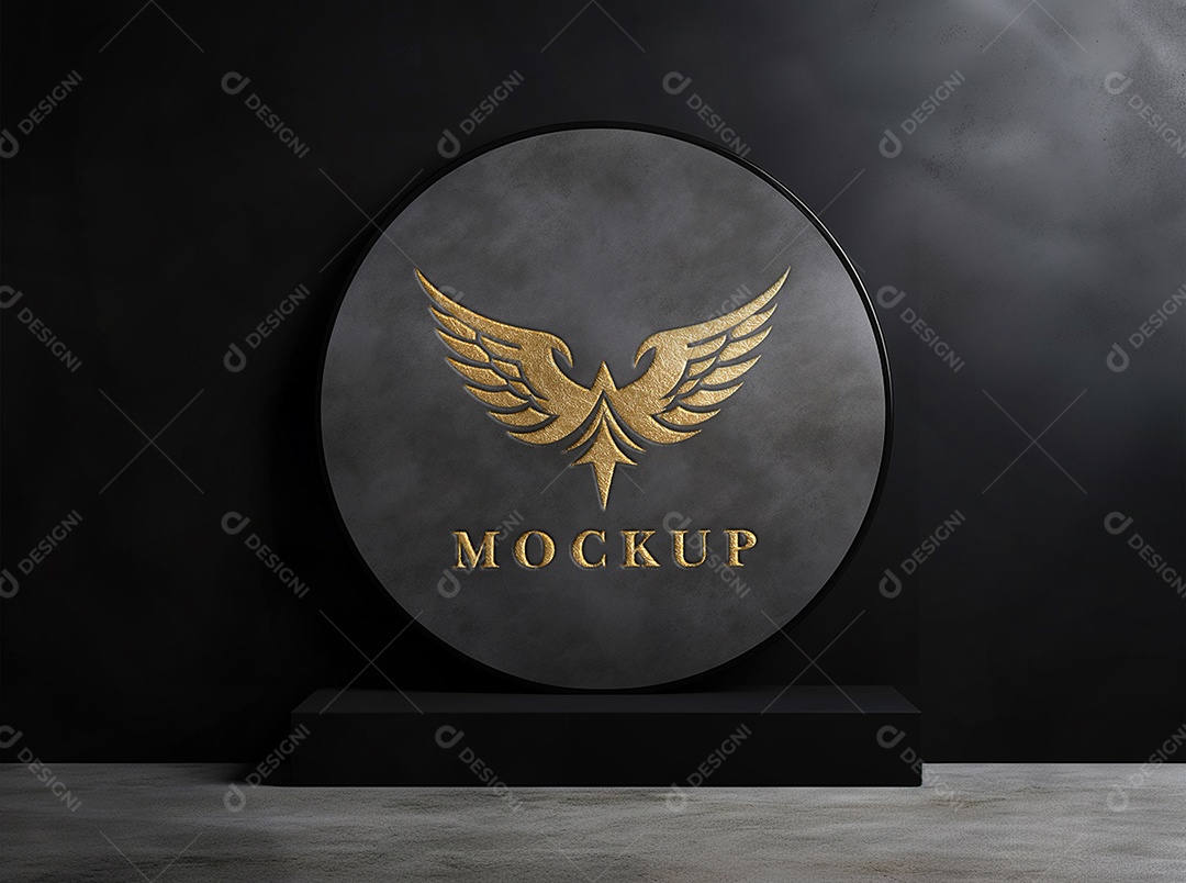 Logo de Empresa Mockup PSD Editável