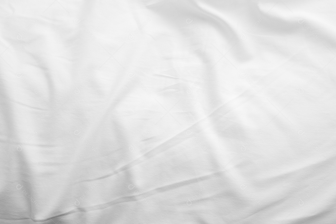 Lençóis brancos abstratos ou textura de fundo de tecido branco enrugado e textura