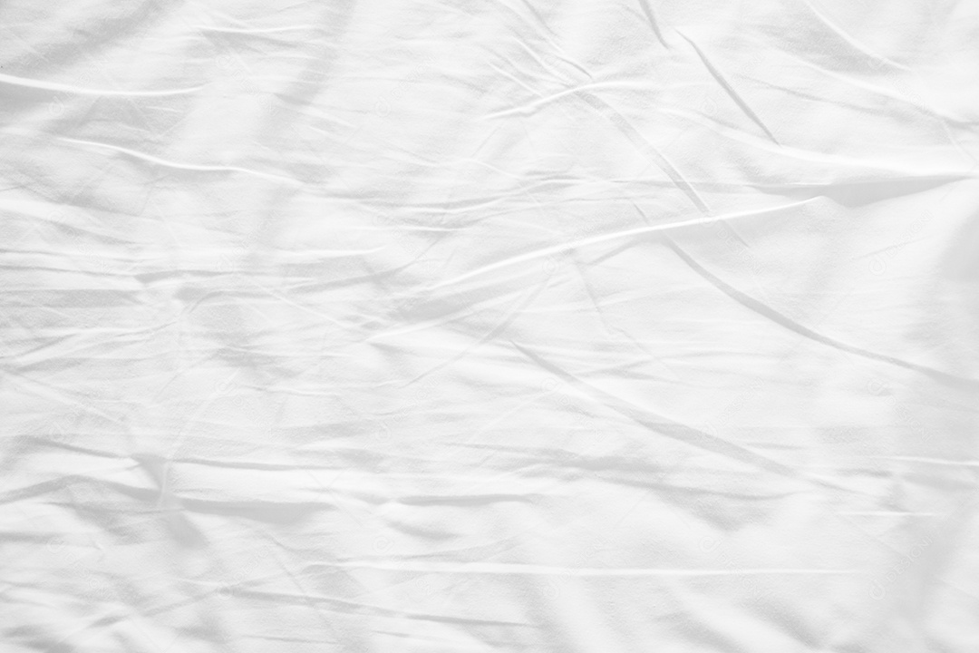 Lençóis brancos abstratos ou textura de fundo de tecido branco enrugado e textura