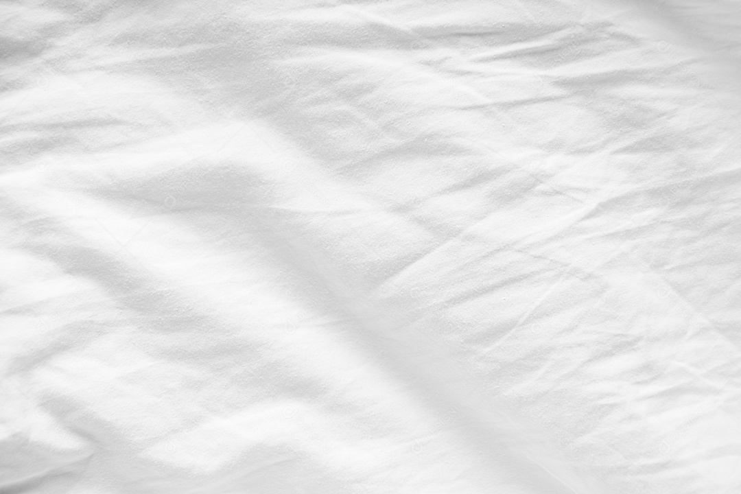 Lençóis brancos abstratos ou textura de fundo de tecido branco enrugado e textura