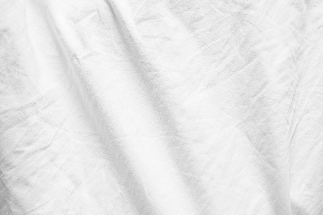 Lençóis brancos abstratos ou textura de fundo de tecido branco enrugado e textura