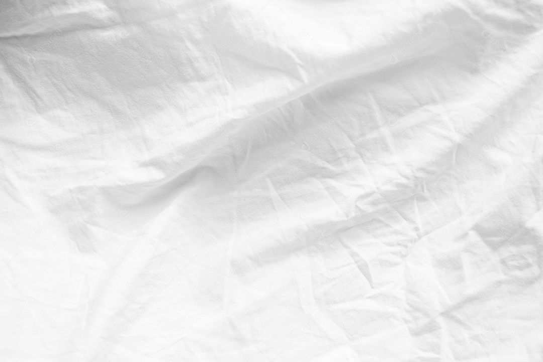 Lençóis brancos abstratos ou textura de fundo de tecido branco enrugado e textura