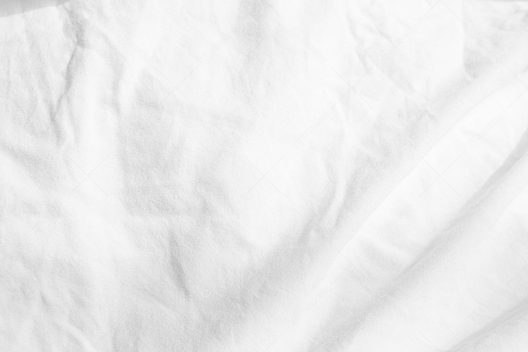 Lençóis brancos abstratos ou textura de fundo de tecido branco enrugado e textura