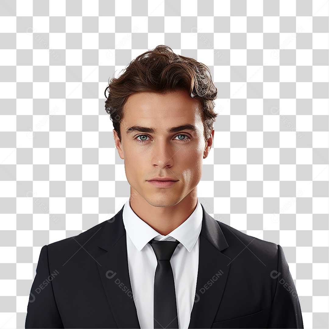 Man in a Transparent PNG Suit