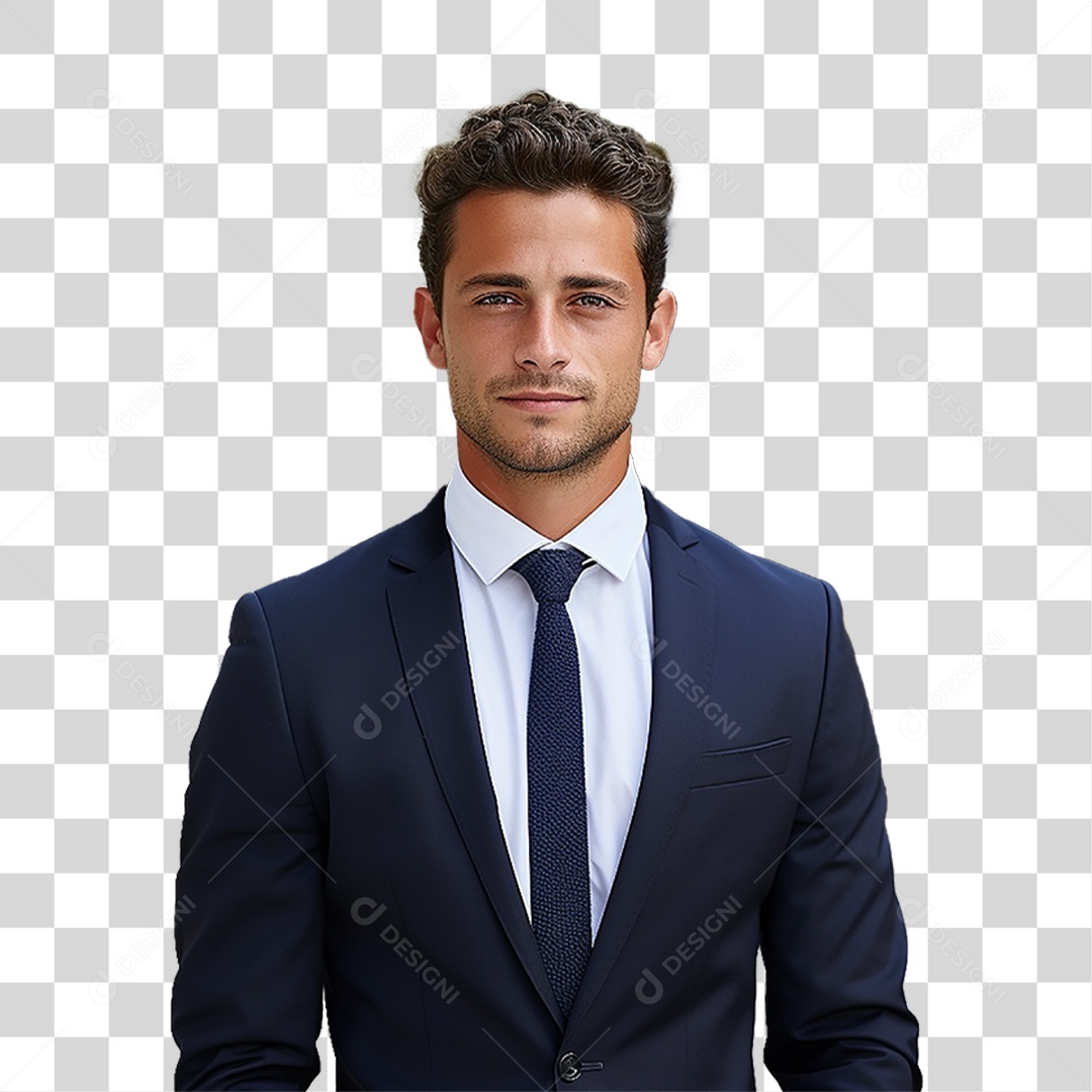Man in a Transparent PNG Suit