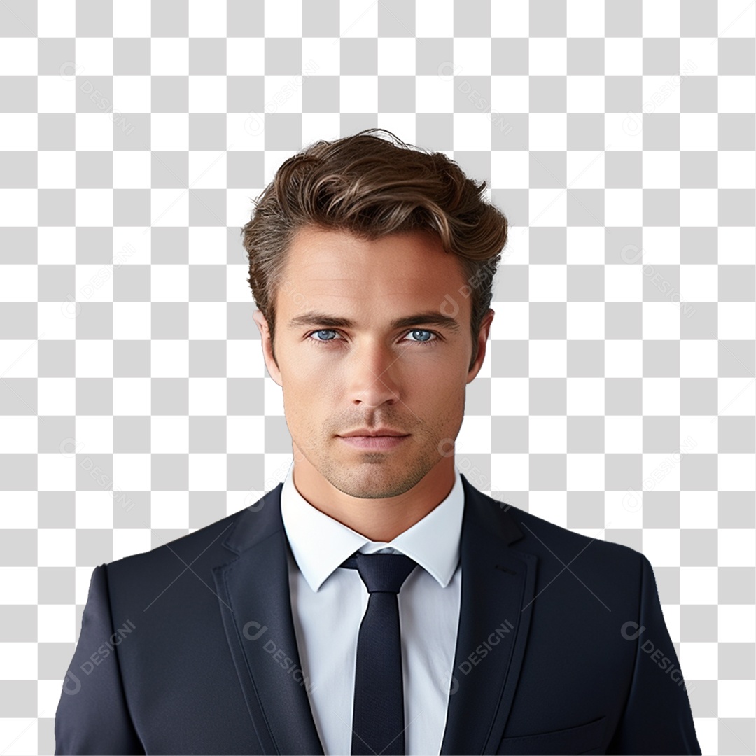 Man in a Transparent PNG Suit