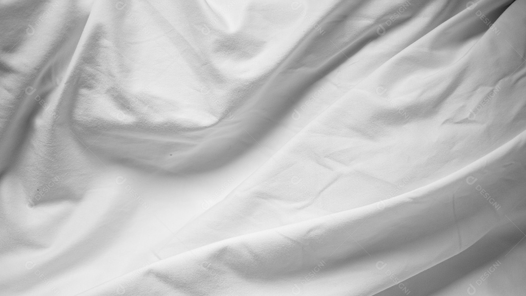 Lençóis brancos abstratos ou textura de fundo de tecido branco enrugado e textura