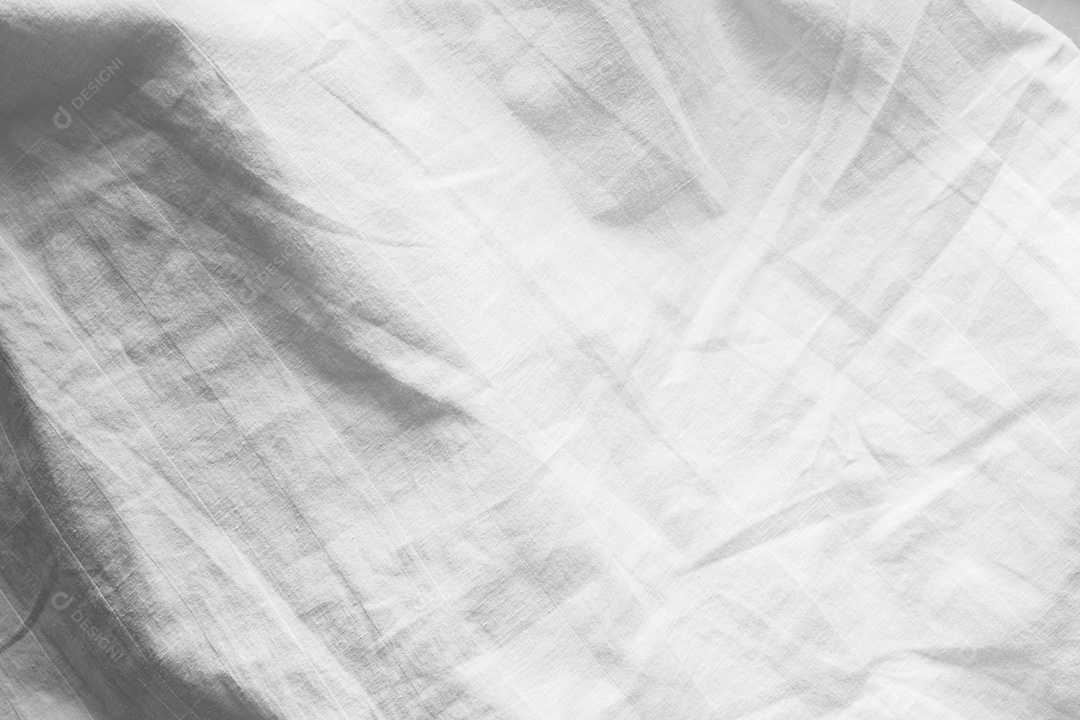 Lençóis brancos abstratos ou textura de fundo de tecido branco enrugado e textura