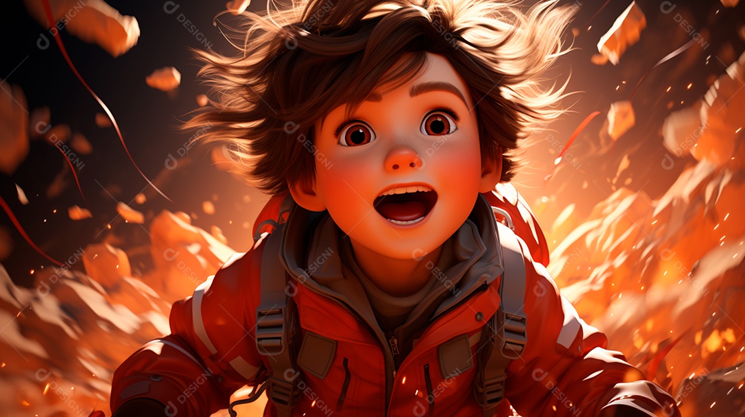 imagem de um lindo menino com rosto angelical