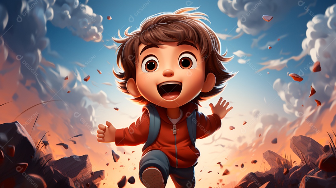 imagem de um lindo menino com rosto angelical