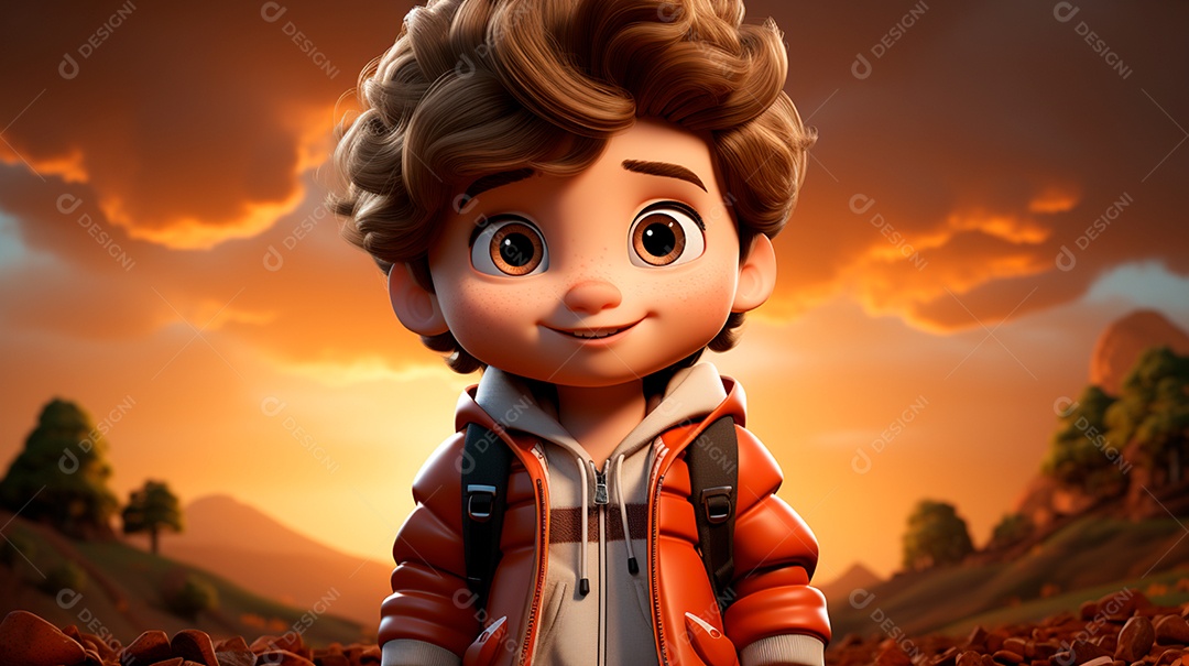 imagem de um lindo menino com rosto angelical