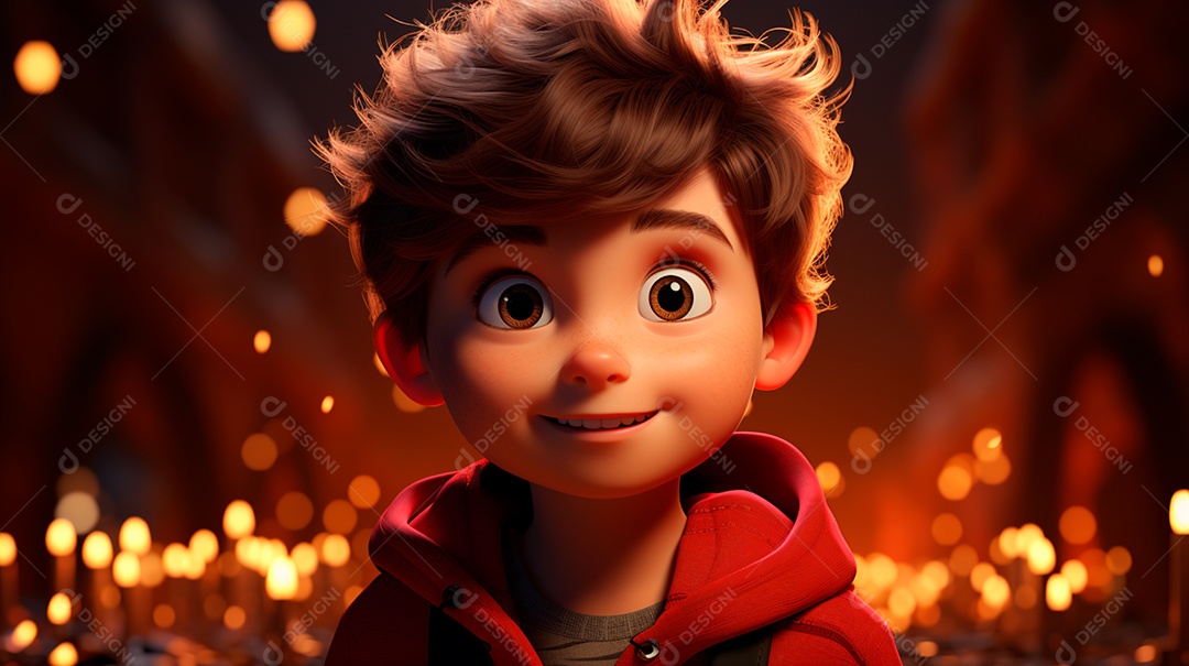 imagem de um lindo menino com rosto angelical