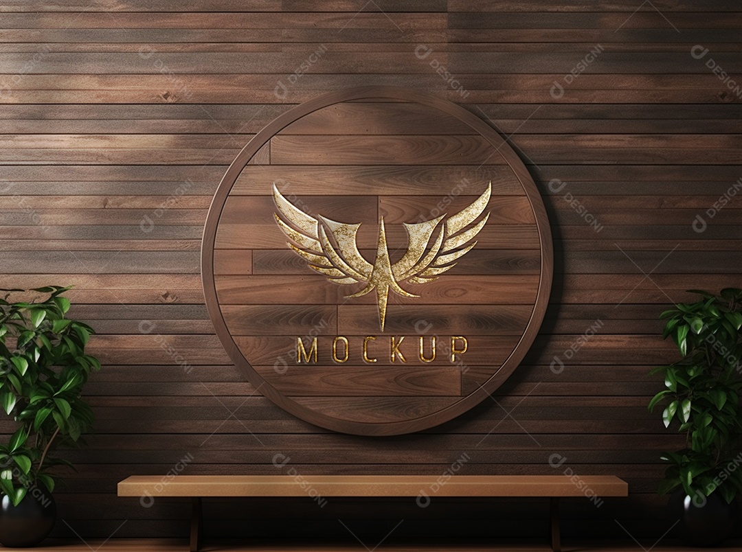 Logo de Mockup PSD Editável