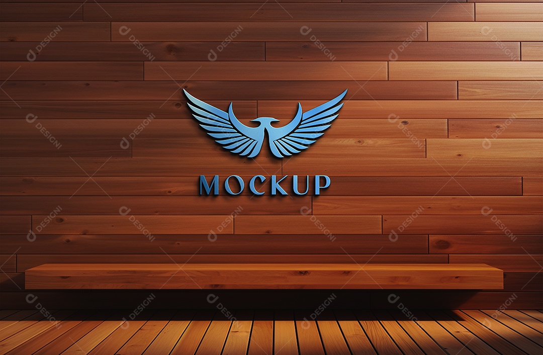 Modelo Logo de Empresa Mockup PSD Editável
