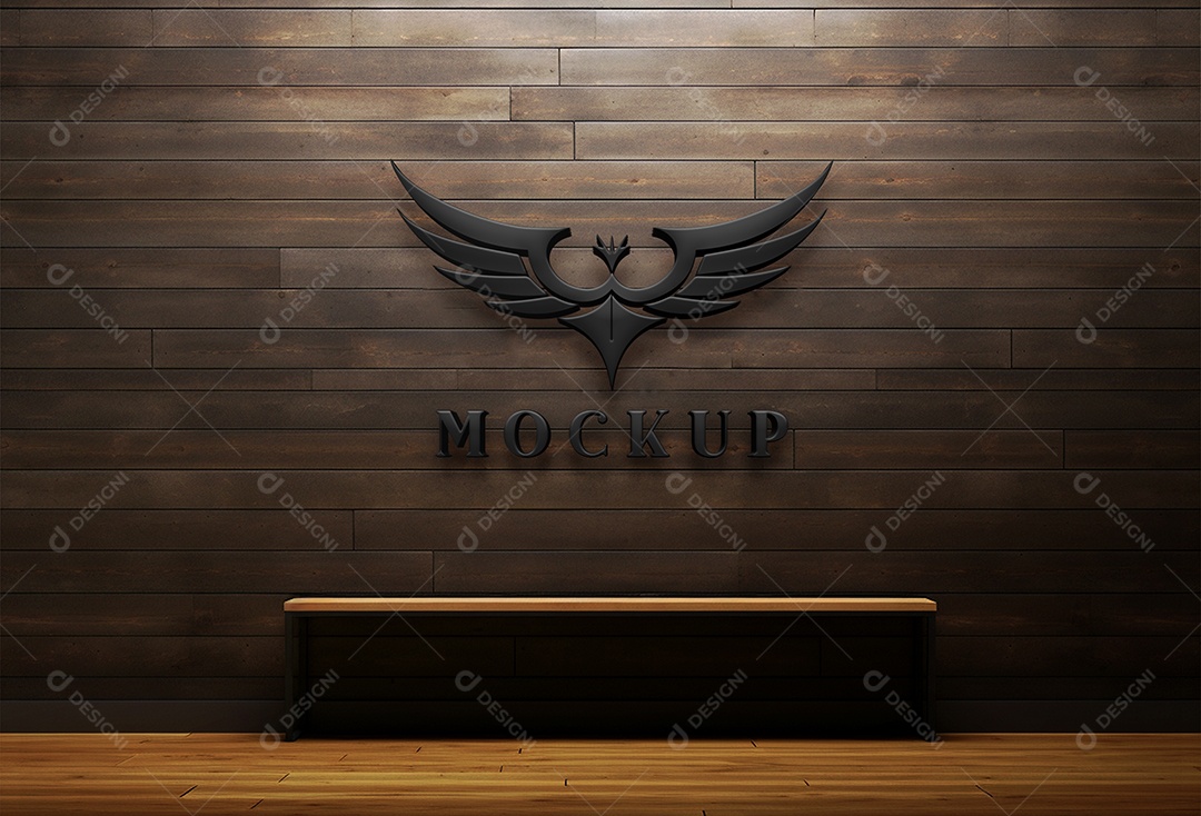 Modelo Logo de Empresa Mockup PSD Editável