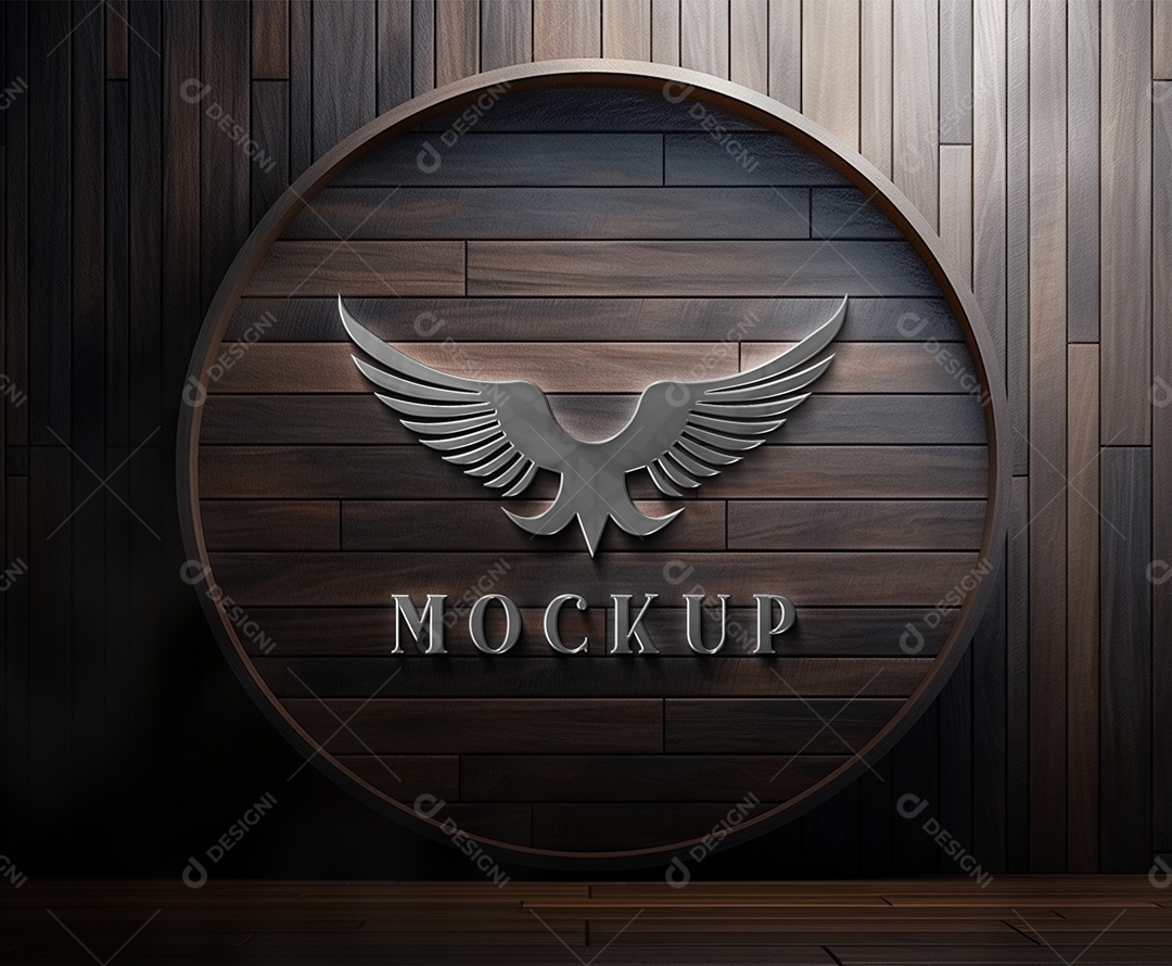 Modelo Logo de Empresa Mockup PSD Editável