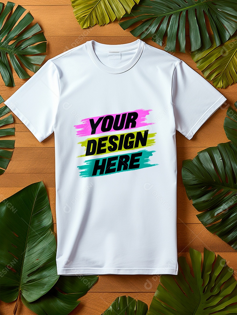 Mockup de Camiseta Masculina PSD Editable