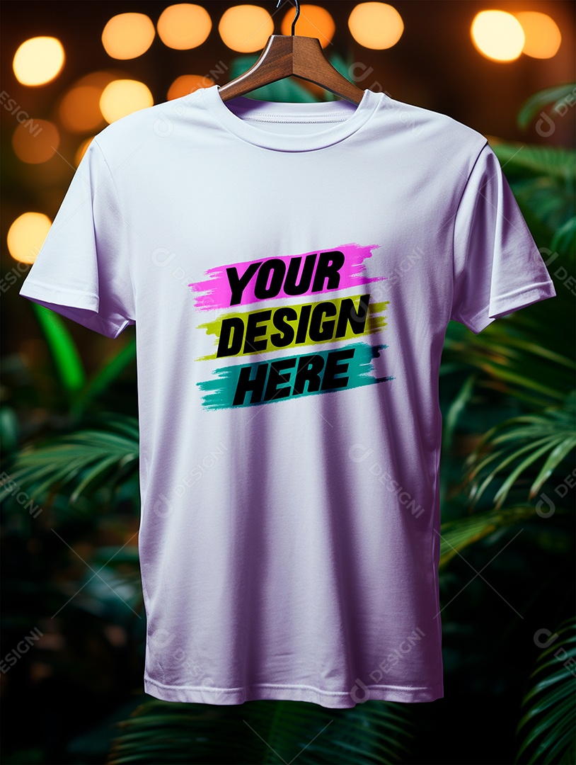 Mockup de Camiseta Masculina PSD Editável