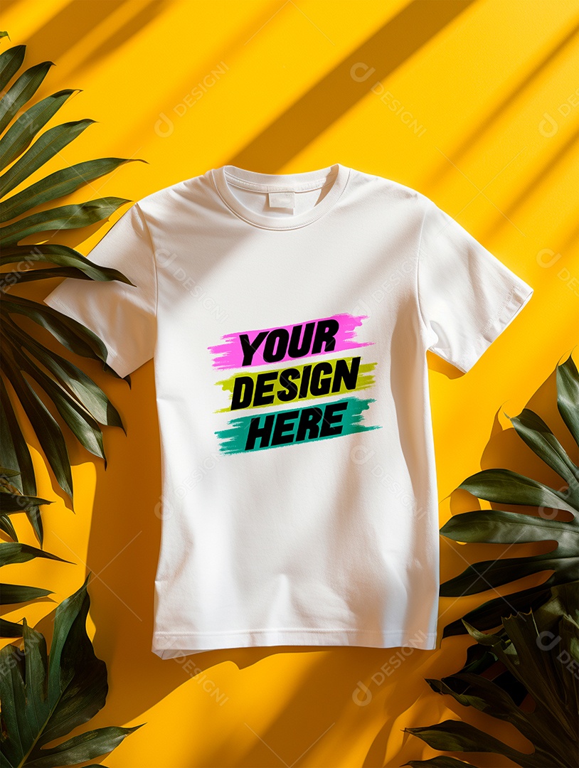Mockup de Camiseta Masculina PSD Editável