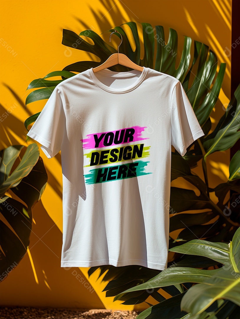 Mockup de Camiseta Masculina PSD Editável