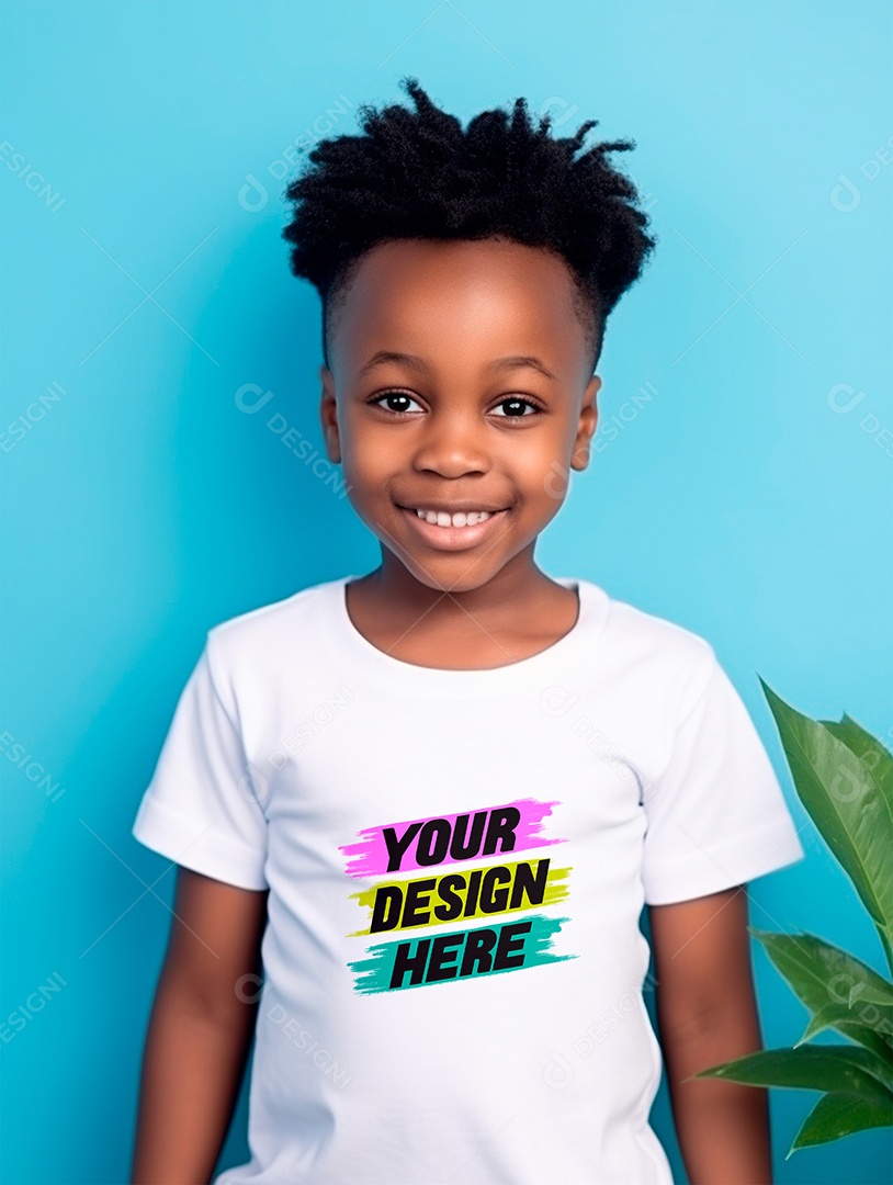 Mockup de Camiseta Infantil PSD Editável