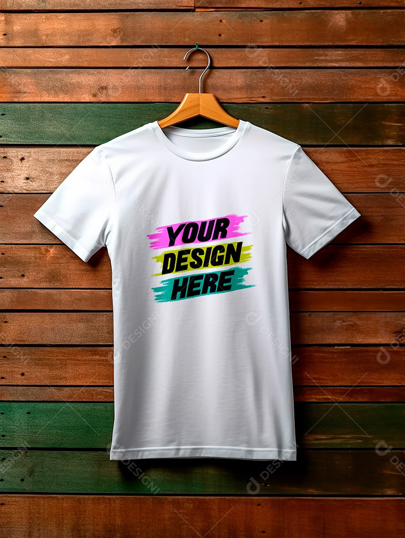 Mockup de Camiseta Masculina PSD Editável