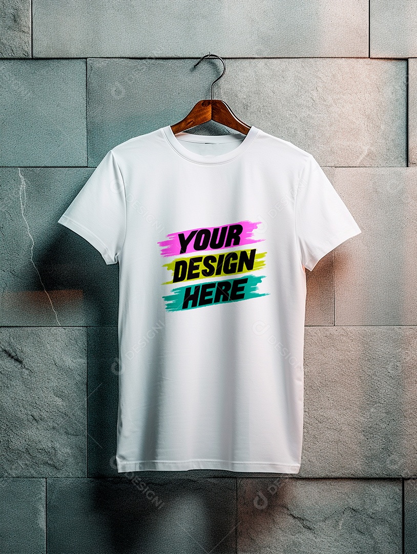 Mockup de Camiseta Masculina PSD Editável