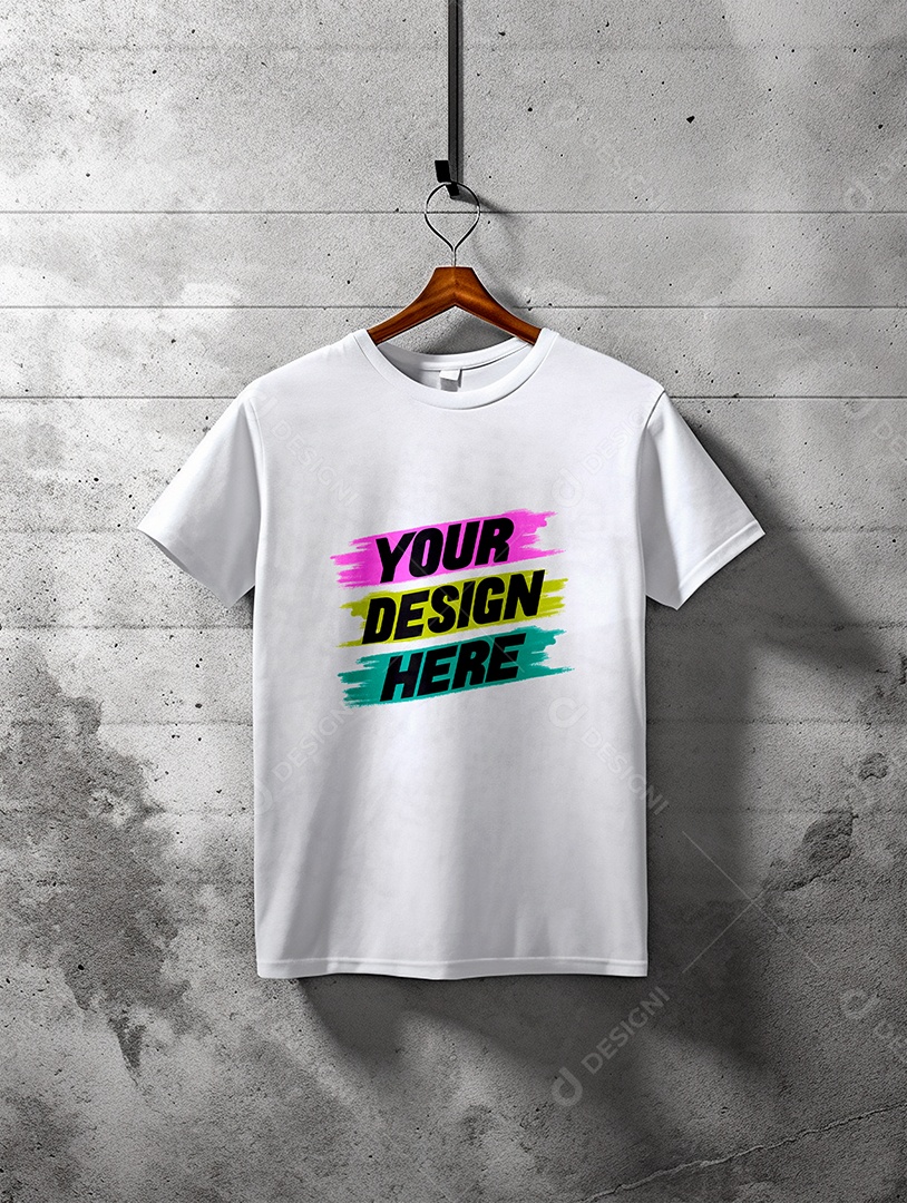 Mockup de Camiseta Masculina PSD Editável