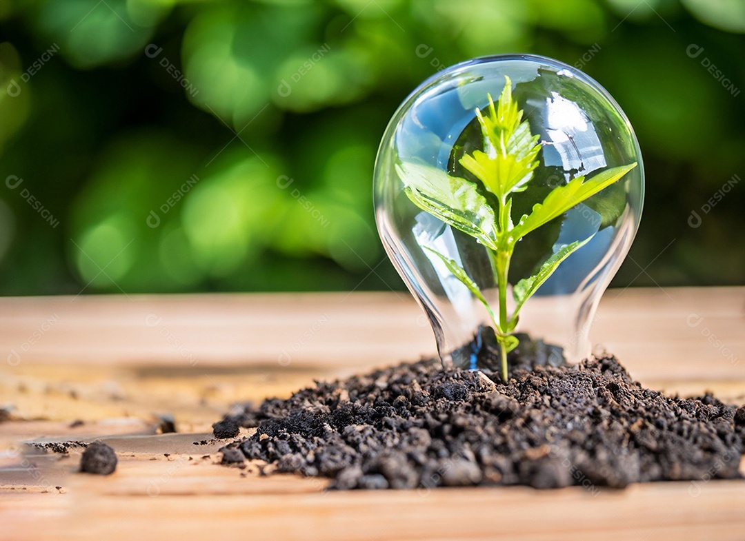 Uma planta em um copo