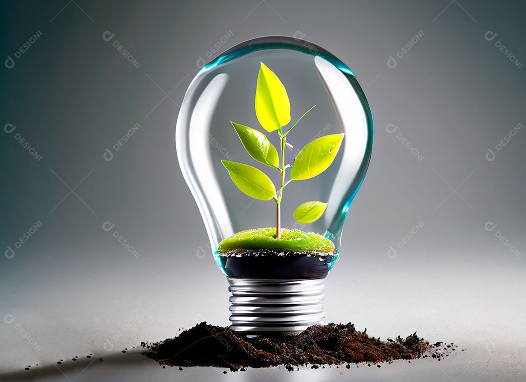 Uma planta em um copo